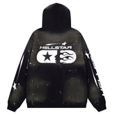 Hellstar Studios Logo Printed Zip Hoodie